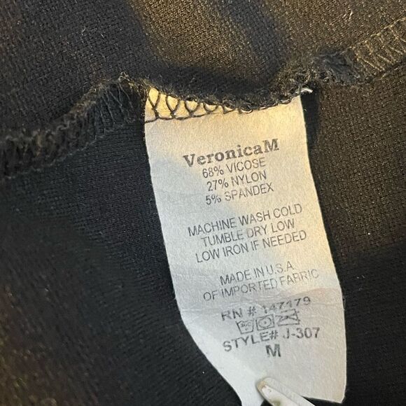 Veronica M Ponti Blazer Black Gold Buttons M - Picture 9 of 9